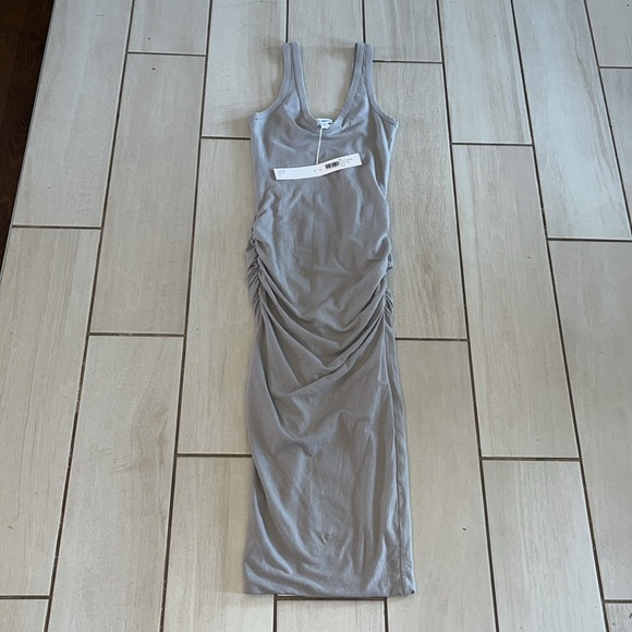 James Perse Skinny Tank Dress  in Dapple Grey NWT - Picture 5 of 9